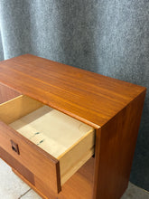 Load image into Gallery viewer, Danish Modern-Style Five-Drawer Chest with Cabinet