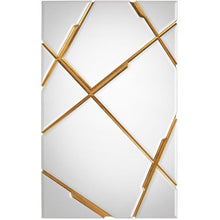 Load image into Gallery viewer, *NEW* Net Retailers John Richard Ronin Gold Rectangular Wall Mirror