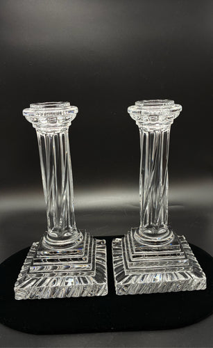 2 Piece Baccarat Crystal Candle/Candleholder