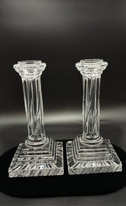 2 Piece Baccarat Crystal Candle/Candleholder