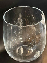Load image into Gallery viewer, Large Gommaire Clear Glass Vase