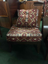 Load image into Gallery viewer, Ethan Allen Ikat Pattern Upholstered Chair &amp; Ottoman