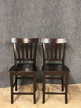 Load image into Gallery viewer, Pair of Rustic Counter Height Stools