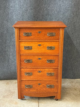 Load image into Gallery viewer, Vontage Oak 5-Drawer Tall Chest