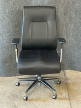Load image into Gallery viewer, Modern Black Leather High-Back Office Chair