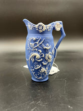 Load image into Gallery viewer, Wedgwood Jasperware Porcelain Blue 1 Piece Floral Creamer and/or Sugar