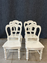 Load image into Gallery viewer, Set of 4 Distressed Solid Wood Dining Chairs