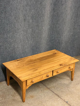 Load image into Gallery viewer, Pine Coffee Table with Drawers