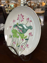 Load image into Gallery viewer, Porcelain Asian Floral White Print Plate