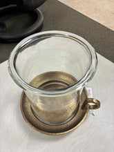 Load image into Gallery viewer, 2 Piece Pottery Barn Brass Candle/Candleholder