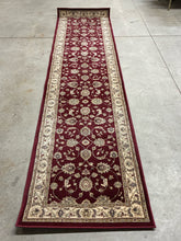 Load image into Gallery viewer, Triumph Burgundy Floral Runner Rug