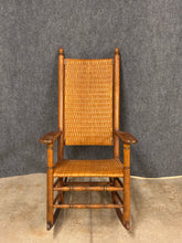 Load image into Gallery viewer, Colonial Style Woven Rush Rocker