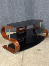 Load image into Gallery viewer, Modern Black Glass Media Console