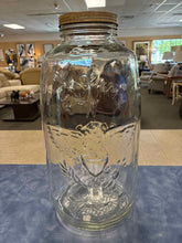 Load image into Gallery viewer, Glass Vintage Clear 2 Piece Jar