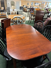 Load image into Gallery viewer, Cherry &amp; Black Country Dining Set With 2 Leaf Extensions