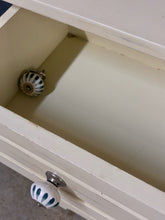 Load image into Gallery viewer, Pier 1 Distressed Cream Accent Cabinet