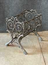 Load image into Gallery viewer, Ornate Wrought Iron Log Holder
