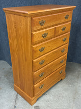 Load image into Gallery viewer, Oak 6-Drawer Chest