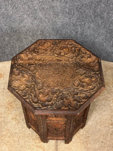 Load image into Gallery viewer, Anglo-Indian Style Carved Octagonal Accent Table