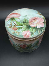 Load image into Gallery viewer, Porcelain Vintage Floral Pink 2 Piece Jar
