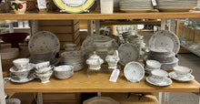Load image into Gallery viewer, Haviland Blue Garland Platinum Trim Floral White Dinnerware set
