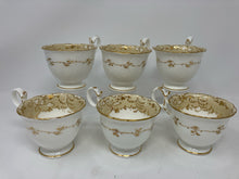 Load image into Gallery viewer, Coalport Bone China Gold Trim White 10 Piece Leaf Tea/Coffee Set
