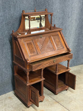 Load image into Gallery viewer, Victorian/Eastlake Style Walnut Secretary Desk with Mirror