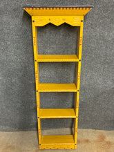 Load image into Gallery viewer, Yellow Hand-Painted Hanging Display Shelf