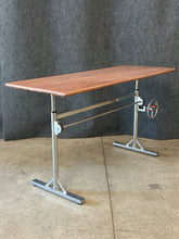 Load image into Gallery viewer, Industrial Style Adjustable Height Desk