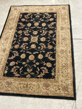 Load image into Gallery viewer, Dalyn Black and Tan Floral Area Rug