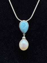Load image into Gallery viewer, Sterling Silver Pearl Necklace