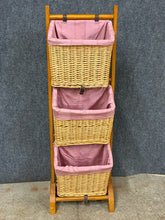 Load image into Gallery viewer, Wicker Basket Storage Tower