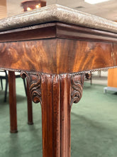 Load image into Gallery viewer, Antique Georgian Style Mahogany Console Table With Fossil Stone Top