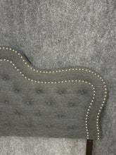 Load image into Gallery viewer, Queen Size Grey Tufted Headboard