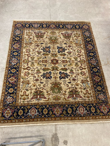 Amer Antiquity ANQ-8 Hand-Knotted Tan Area Rug