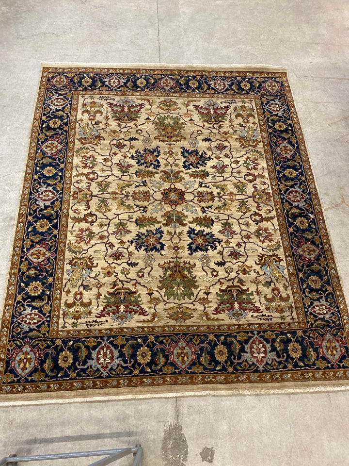 Amer Antiquity ANQ-8 Hand-Knotted Tan Area Rug