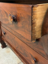 Load image into Gallery viewer, Empire Style Flame Mahogany 4-Drawer Chest