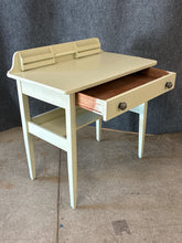 Load image into Gallery viewer, Vintage Painted Writing Desk with Organizer Shelf