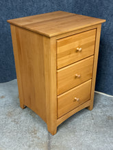 Load image into Gallery viewer, Solid Cherry 3 Drawer Nightstand