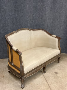 French Provincial Style Grey Settee