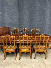 Load image into Gallery viewer, Ethan Allen Tuscan Double Pedestal Dining Set
