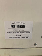 Load image into Gallery viewer, Pier 1 Imports Cream Nightstand with Drop-Front Drawer