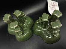 Load image into Gallery viewer, 2 Piece Fiesta Green Candle/Candleholder