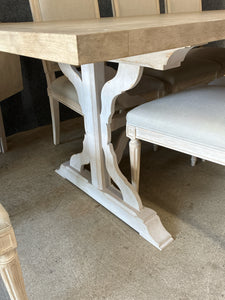 Eloquence Trestle Dining Set With 2 Leaf Extensions