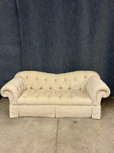 Load image into Gallery viewer, Drexel Heritage Cream Tufted Scroll Arm Sofa