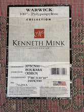 Load image into Gallery viewer, Kenneth Mink Warwick Boukara Crimson Area Rug