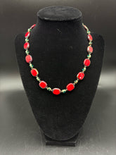 Load image into Gallery viewer, Sterling Silver Red Necklace