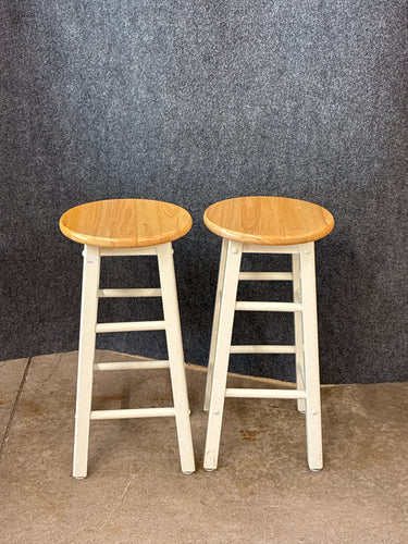 Pair Of Two-Tone Stools