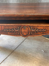 Load image into Gallery viewer, Antique Renaissance Revival Carved Quarter-Sawn Oak Executive/Library/Partner's