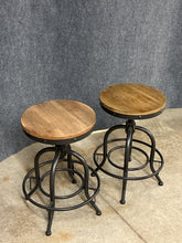 Load image into Gallery viewer, Industrial Style Adjustable Stools
